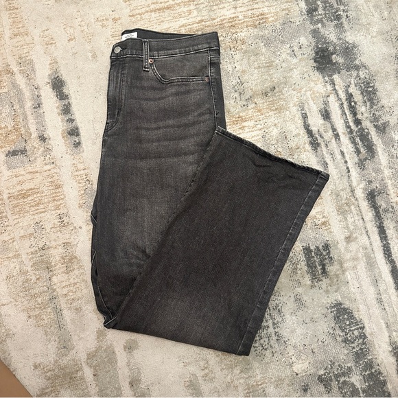 Levi Signature Gold Heritage High-Rise Loose Straight Jeans, Black Size 14 / W32 - Picture 4 of 7